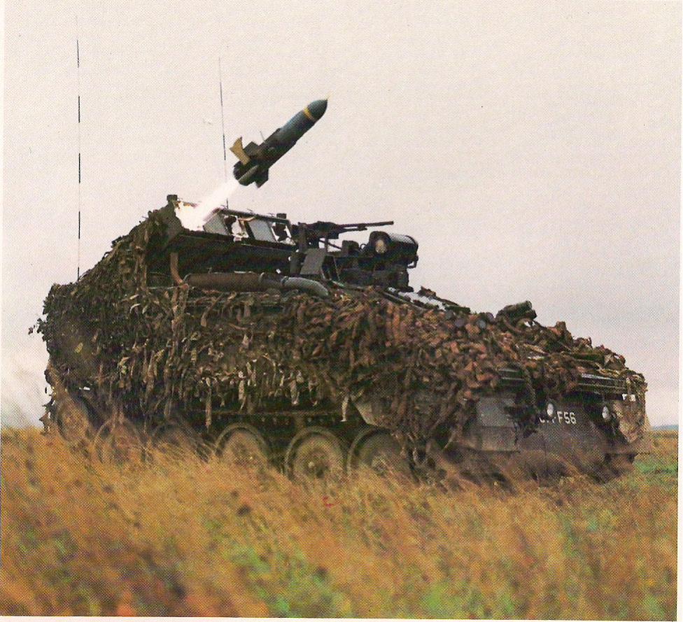FV102 Striker firing a Swingfire missile in service