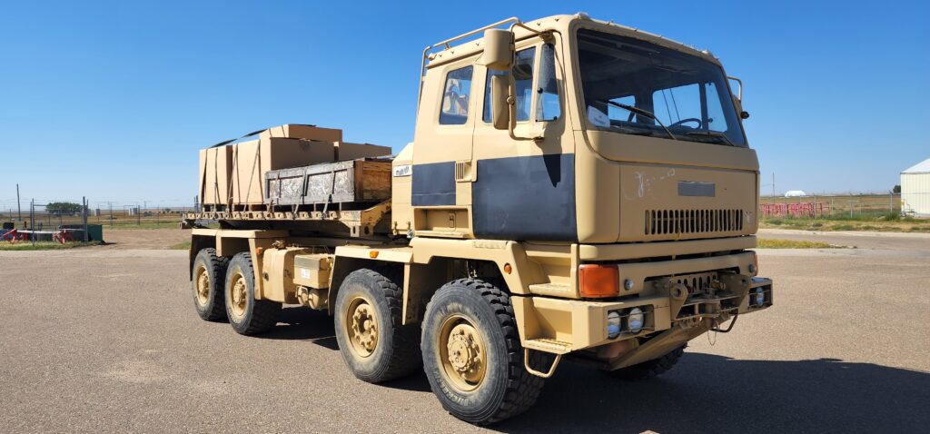 Armoured vehicle at a public event